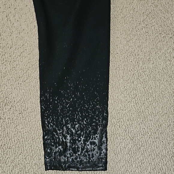 Z By Zobha Black Women's Paterned Leggings - Picture 9 of 10